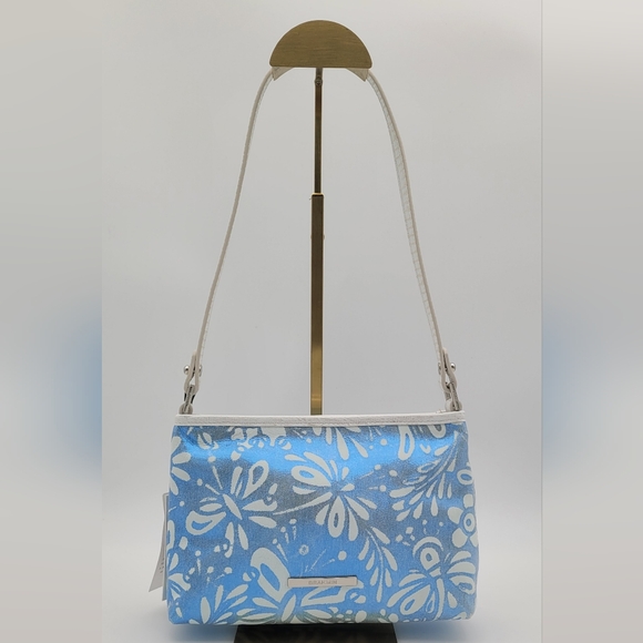 Brahmin Blue Lucent with Leather Shoulder Strap - Picture 11 of 12